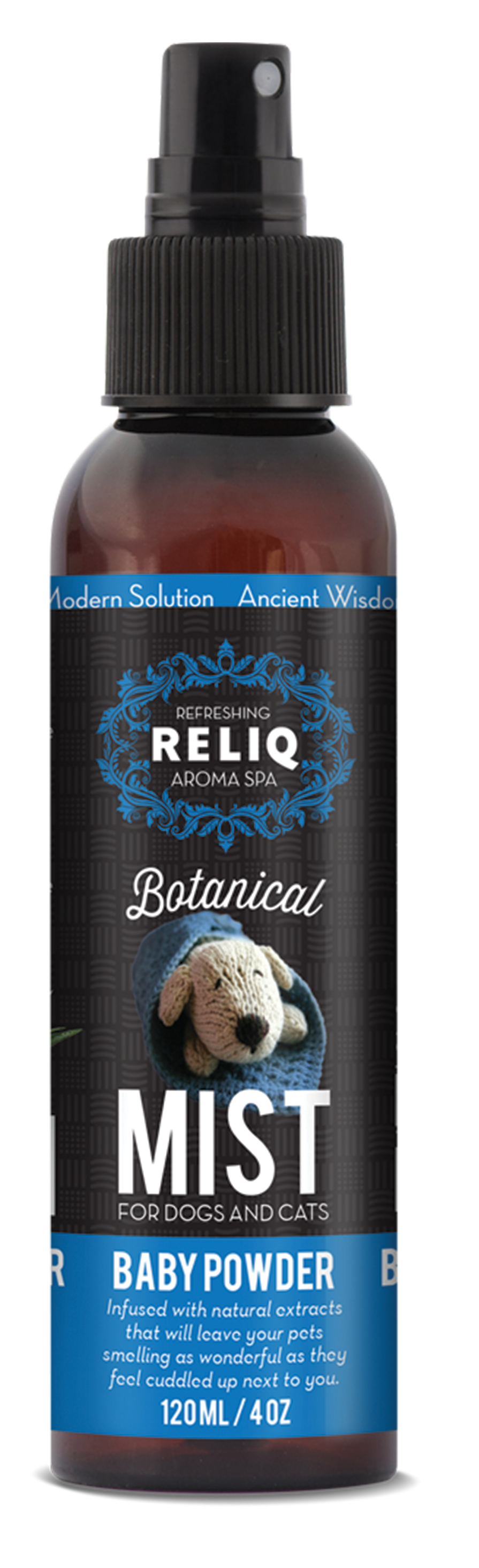 Спрей-одеколон RELIQ Botanical Mist-Baby Powder с ароматом детской присыпки для ухода и увлажнения шерсти собак 120мл
Спрей-одеколон RELIQ Botanical Mist-Baby Powder с ароматом детской присыпки для ухода и увлажнения шерсти собак 120мл