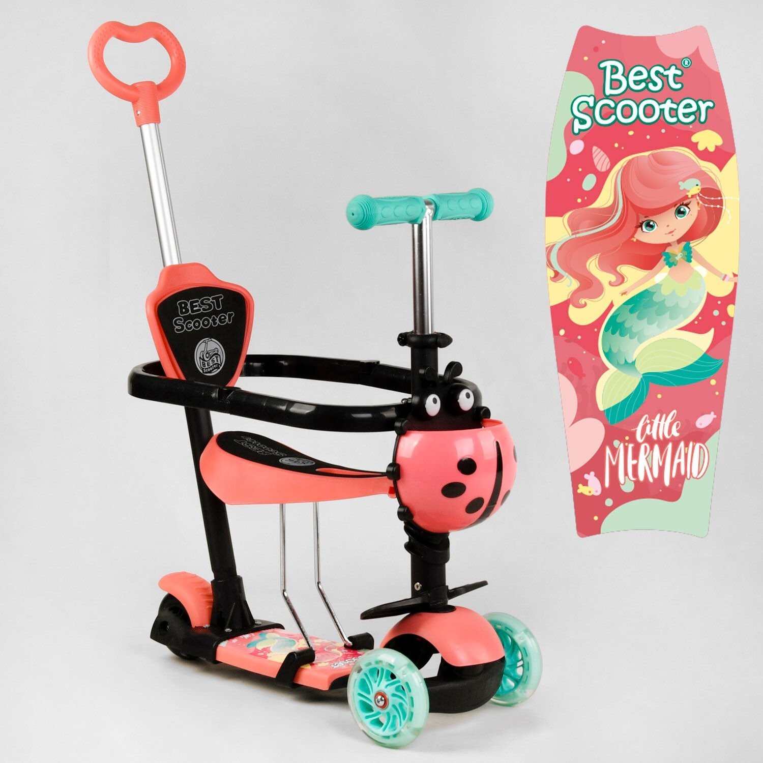 Детский Самокат 5 в 1 трехколесный 56006 Best Scooter, с защитным бампером, PU колеса, Подсветка колес
Детский Самокат 5 в 1 трехколесный 56006 Best Scooter, с защитным бампером, PU колеса, Подсветка колес
