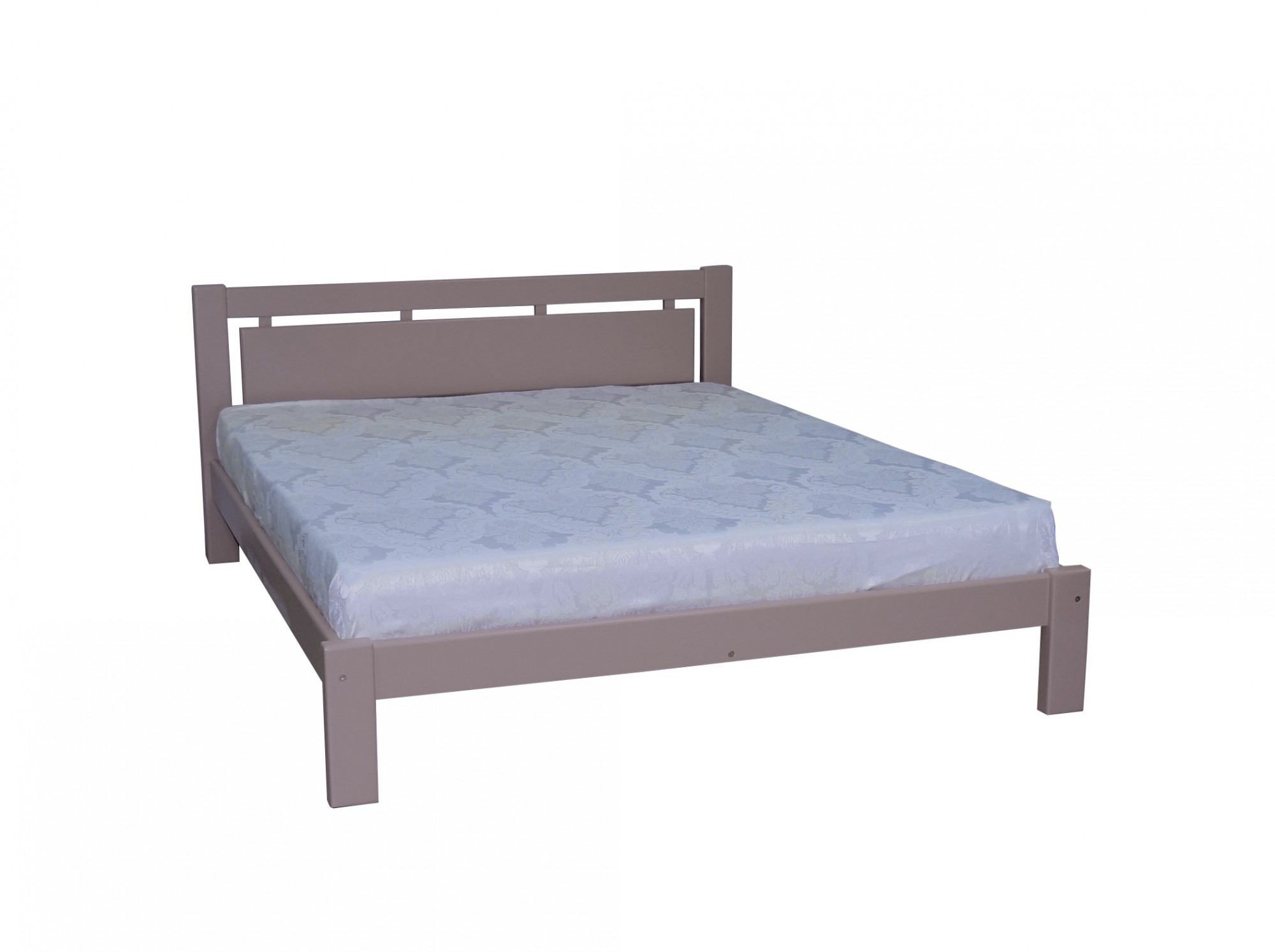 Двуспальная деревянная кровать Л-210 Скиф 140х190 мокко 
Двуспальная деревянная кровать Л-210 Скиф 140х190 мокко