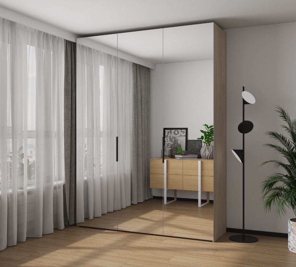Шкаф VitalMebli Line 180-2 трехдверный 1800х560х2400 мм корпус Дуб Крафт + двери Зеркала
Шкаф VitalMebli Line 180-2 трехдверный 1800х560х2400 мм корпус Дуб Крафт + двери Зеркала