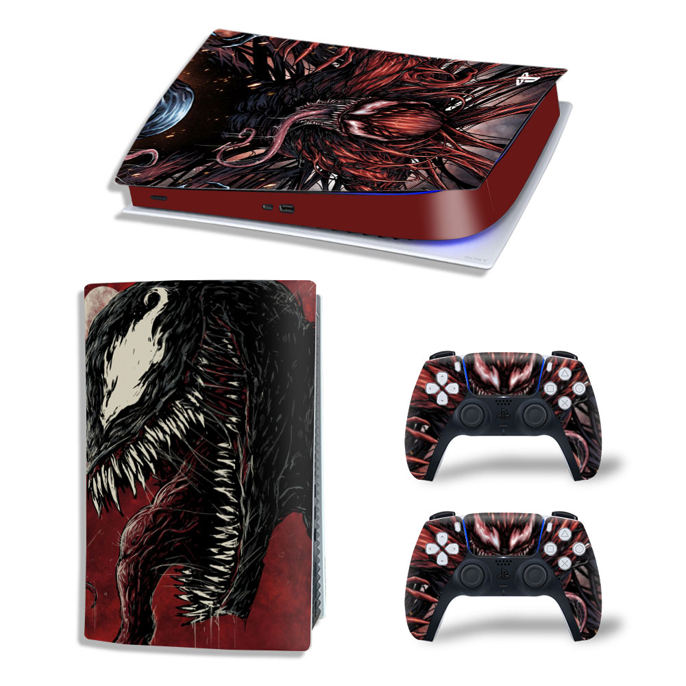 Виниловые наклейки на PS5 Digital Edition и геймпад DualSense Venom Sony PlayStation 5 игровая консоль Skin (PV5022)
Виниловые наклейки на PS5 Digital Edition и геймпад DualSense Venom Sony PlayStation 5 игровая консоль Skin (PV5022)