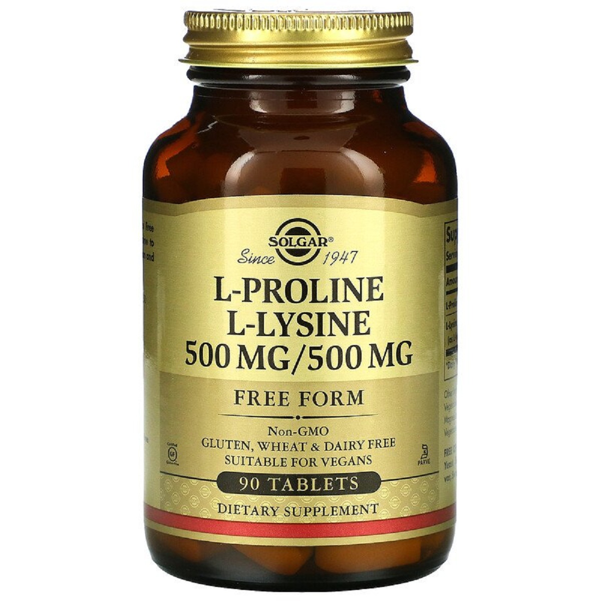 Аминокислоты Solgar Пролин/Лизин L-Proline/L-Lysine Free Form 500 мг/500 мг 90 таблеток 
Аминокислоты Solgar Пролин/Лизин L-Proline/L-Lysine Free Form 500 мг/500 мг 90 таблеток