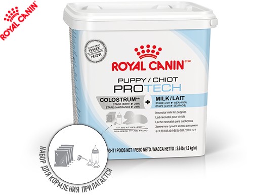 Заменитель молока для щенков Royal Canin PUPPY PRO TECH - дополнение к молозиву заменитель молока для новорожденных щенков 300 гр. (23390039)
Заменитель молока для щенков Royal Canin PUPPY PRO TECH - дополнение к молозиву заменитель молока для новорожденных щенков 300 гр. (23390039)