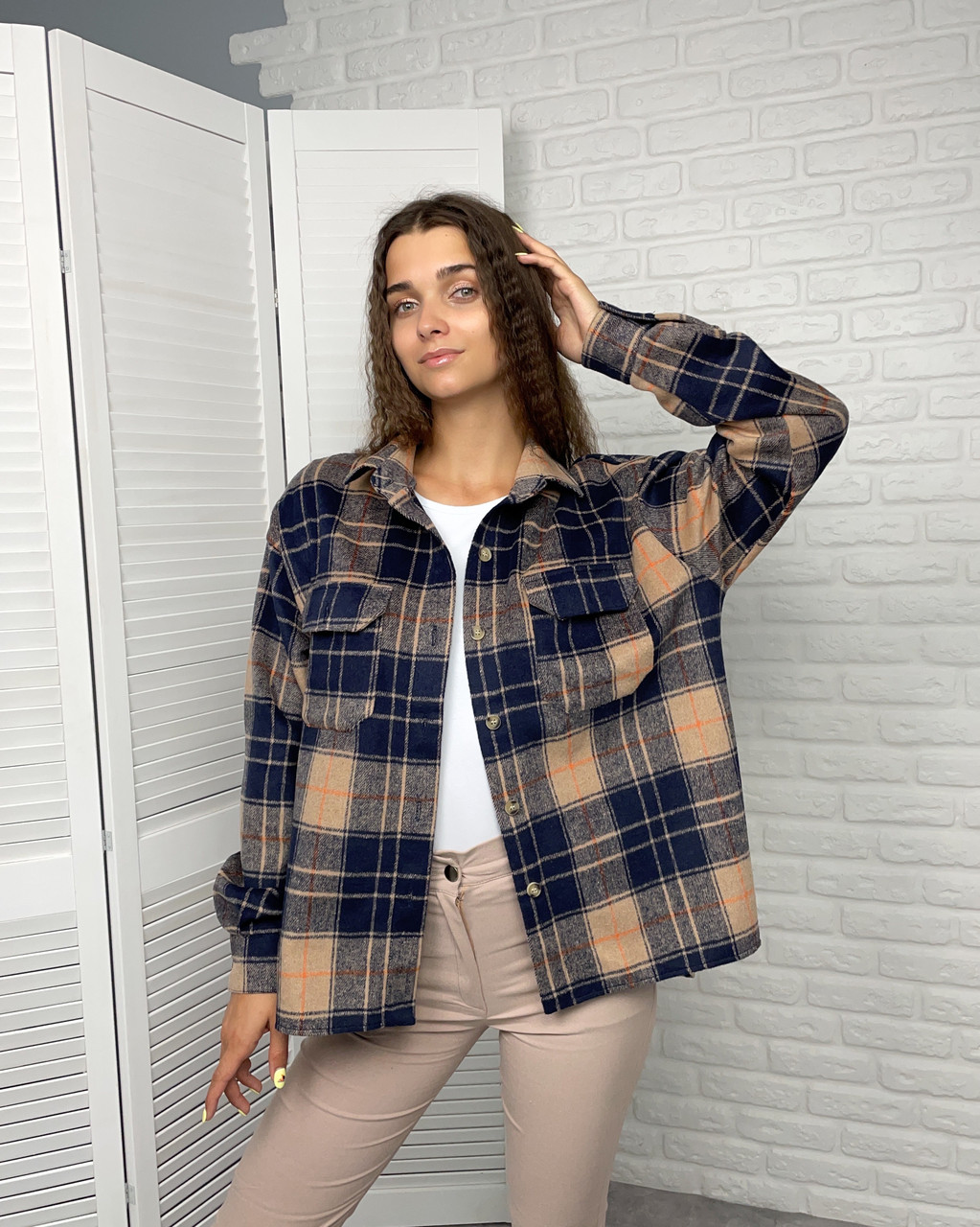 Женская теплая рубашка в клетку Fashion Girl "Elba" - синий с кремовым, Женская теплая рубашка в клетку Fashion Girl "Elba" 42-44 синий с кремовым
Женская теплая рубашка в клетку Fashion Girl "Elba" - синий с кремовым, Женская теплая рубашка в клетку Fashion Girl "Elba" 42-44 синий с кремовым
