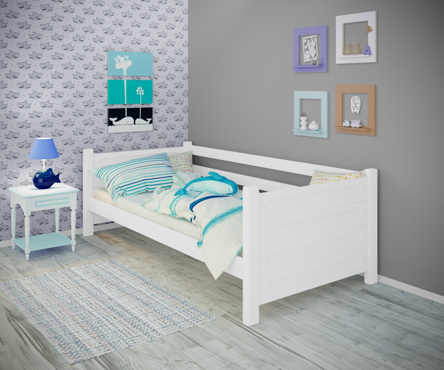 Кровать односпальная тахта RainbowDream Йокка 80х200 см белый массив ольхи, без ящиков
Кровать односпальная тахта RainbowDream Йокка 80х200 см белый массив ольхи, без ящиков
