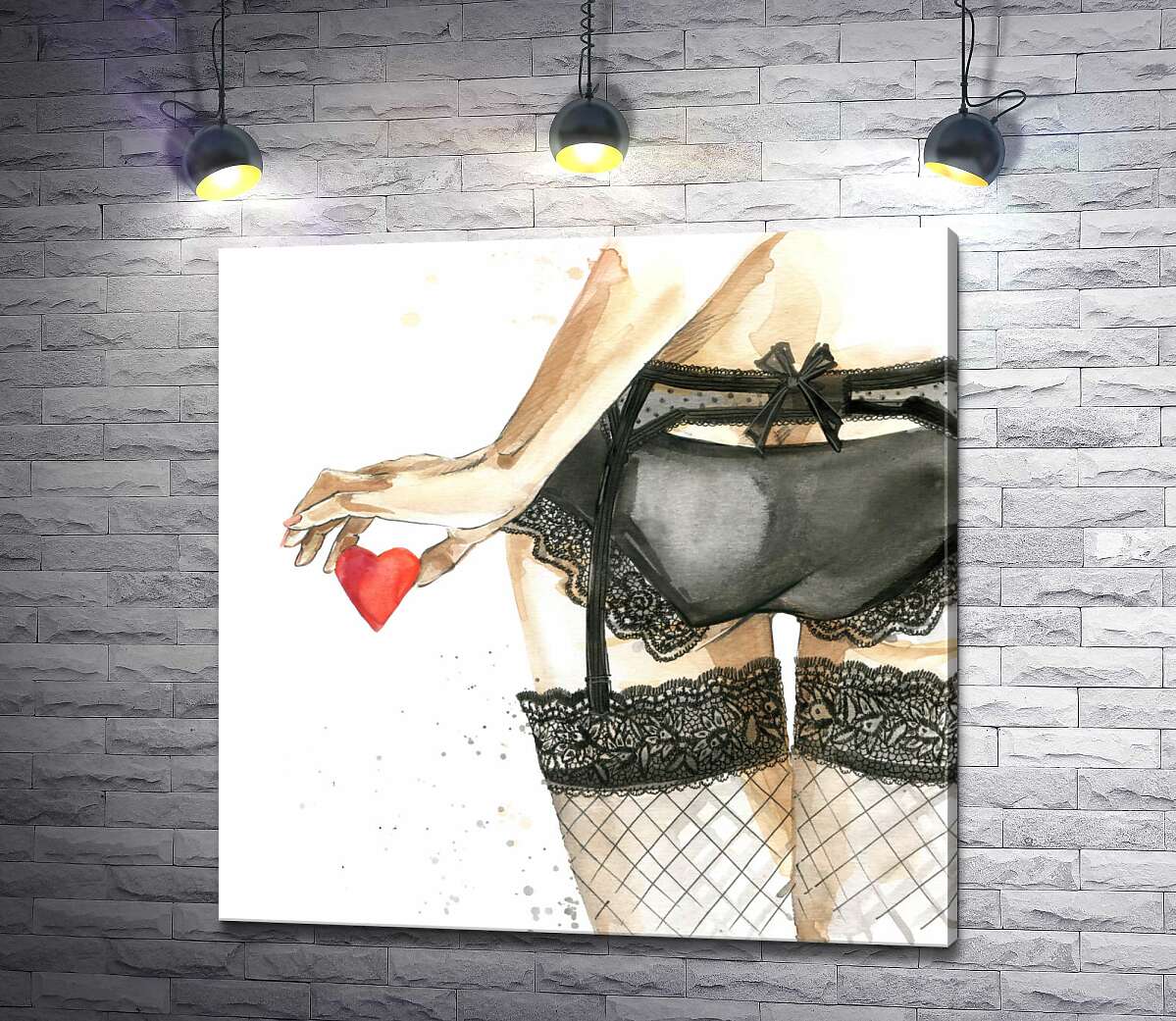 Картина ArtPoster Соблазнительный силуэт девушки в ажурном белье и сердцем в руке 100x100 см Модуль №1
Картина ArtPoster Соблазнительный силуэт девушки в ажурном белье и сердцем в руке 100x100 см Модуль №1