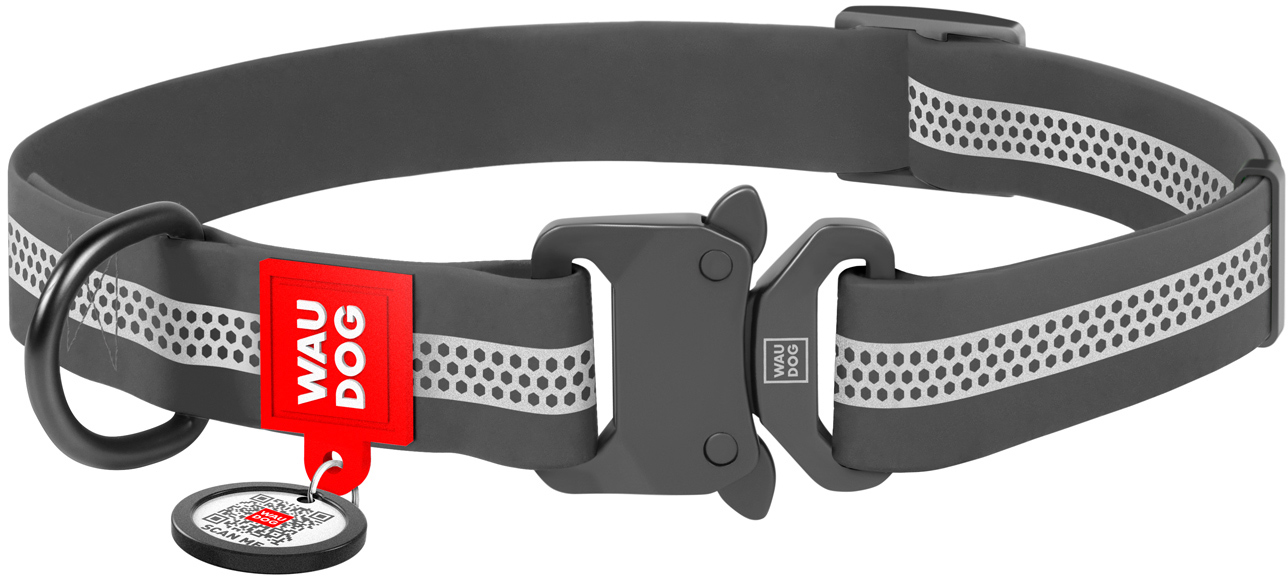 Ошейник для собак водостойкий Collar WAUDOG Waterproof с QR-паспортом, светоотражающий, металлическая пряжка-фастекс, M, Ш 20 мм, Дл 24-40 см Серый
Ошейник для собак водостойкий Collar WAUDOG Waterproof с QR-паспортом, светоотражающий, металлическая пряжка-фастекс, M, Ш 20 мм, Дл 24-40 см Серый
