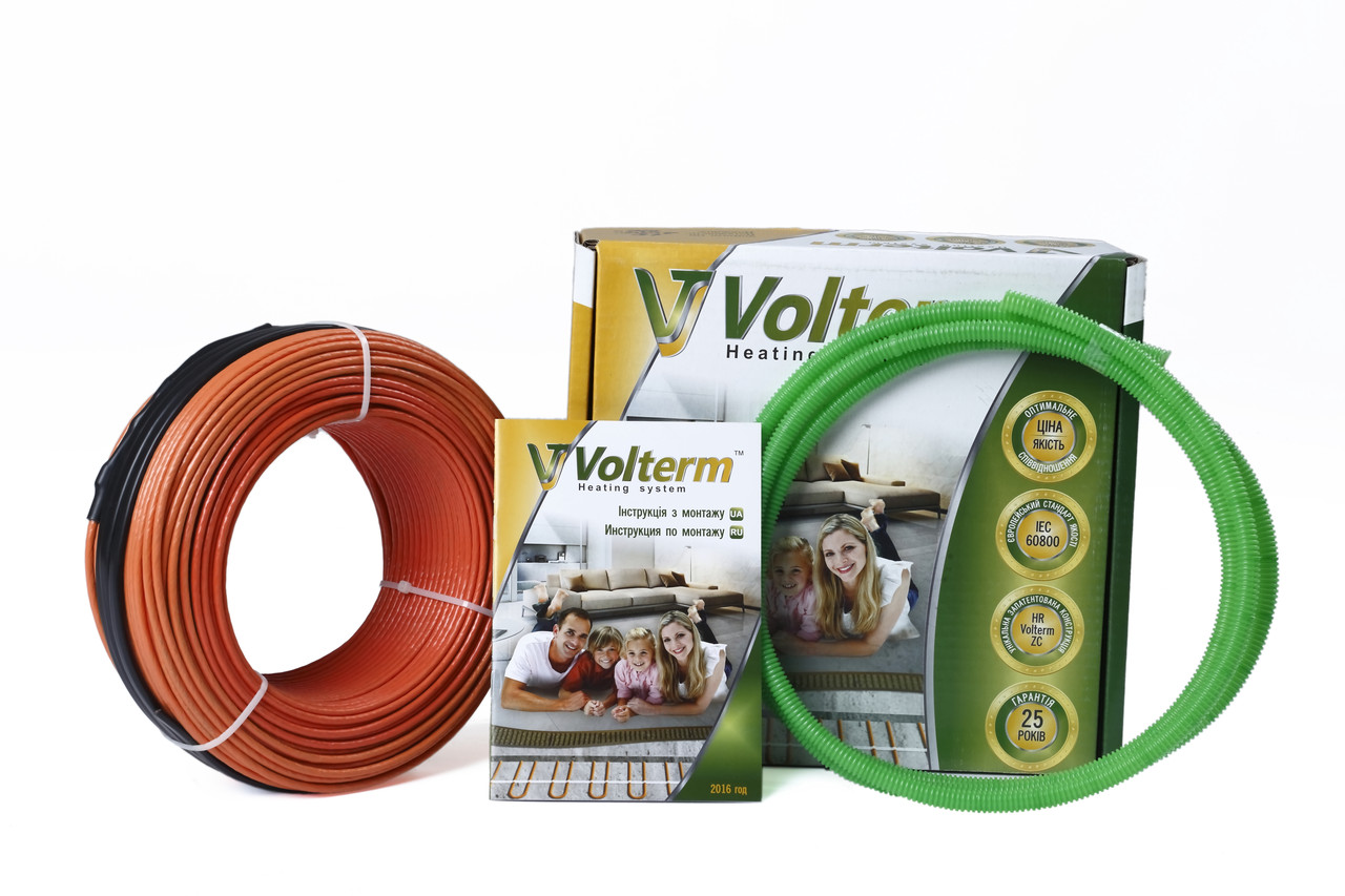Кабель нагревательный Volterm 0.75-1.0 m2 d4 mm 140W 7.5м 18W/м для монтажа в стяжку HR18
Кабель нагревательный Volterm 0.75-1.0 m2 d4 mm 140W 7.5м 18W/м для монтажа в стяжку HR18