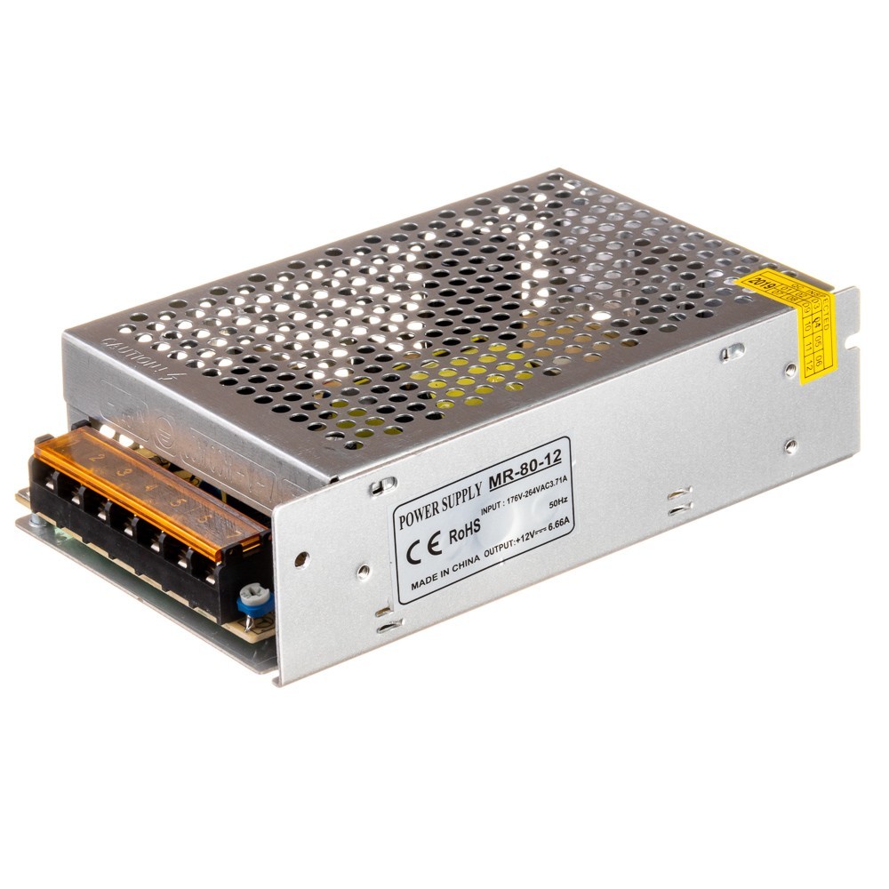 Негерметичный блок питания AVATON MR 12V 6.66А-80W IP20 - постоянное напряжение с ЕМС фильтром и регулятором подстраивания выходного напряжения (1018200)
Негерметичный блок питания AVATON MR 12V 6.66А-80W IP20 - постоянное напряжение с ЕМС фильтром и регулятором подстраивания выходного напряжения (1018200)