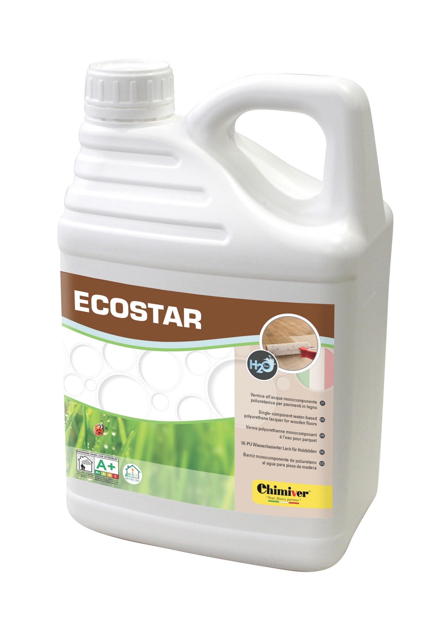 Лак Chimiver ECOSTAR 1К однокомпонентный полиуретан-акриловый Полуглянцевый, 5 л
Лак Chimiver ECOSTAR 1К однокомпонентный полиуретан-акриловый Полуглянцевый, 5 л