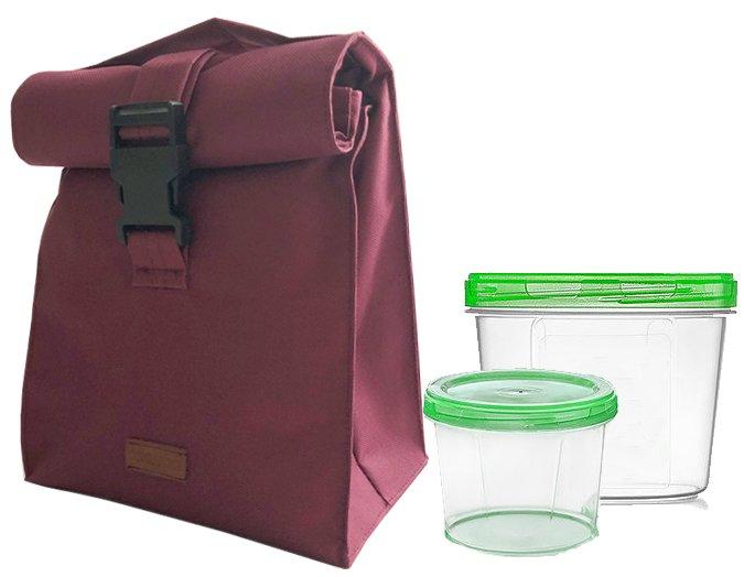 Термосумка для обедов с судочками в комплекте ORGANIZE, lunch bag для ланча с собой винный (G176208)
Термосумка для обедов с судочками в комплекте ORGANIZE, lunch bag для ланча с собой винный (G176208)