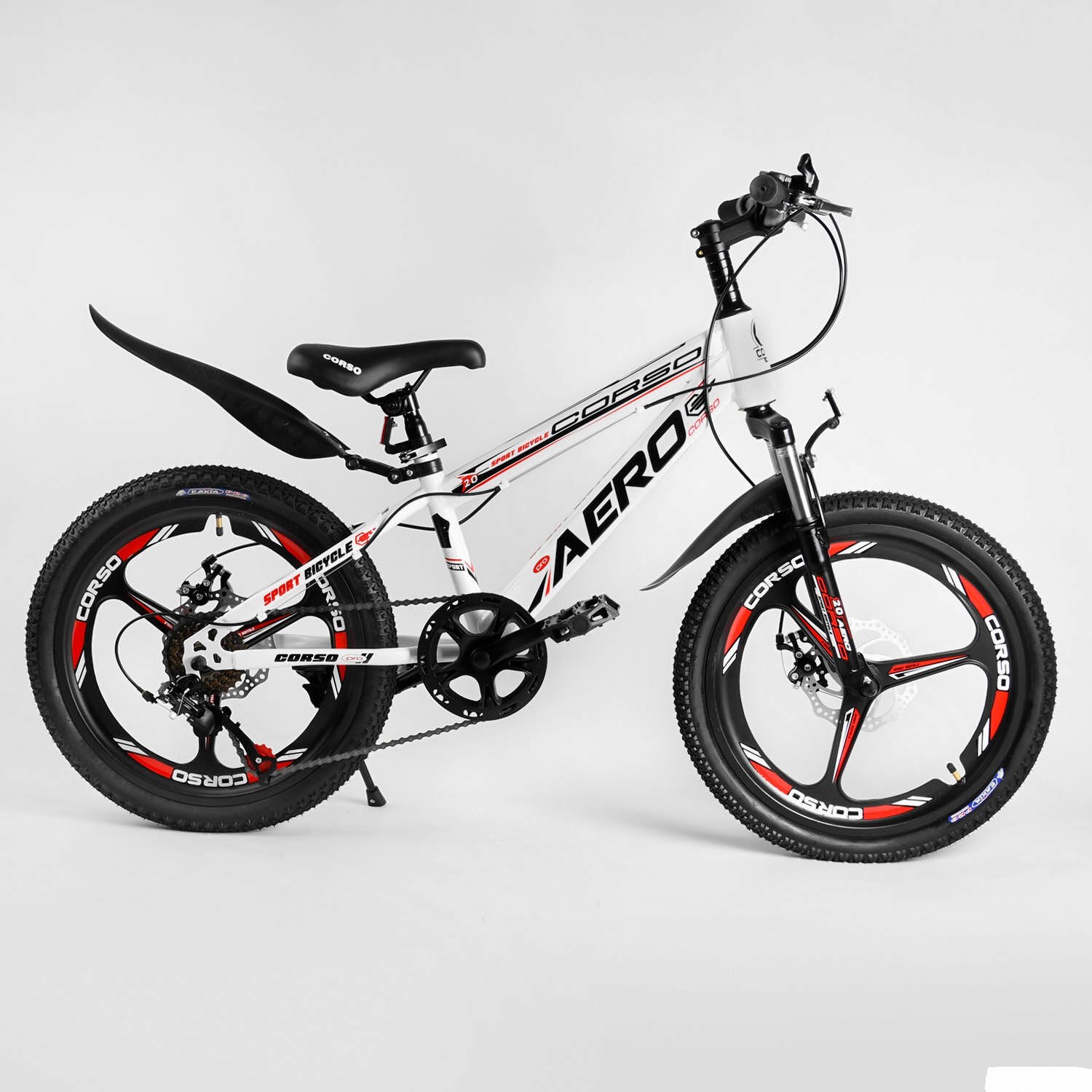 Детский спортивный велосипед 20’’ Corso «AERO» 31488 стальная рама, оборудование Saiguan, 7 скоростей, литой диск, собран на 75%
Детский спортивный велосипед 20’’ Corso «AERO» 31488 стальная рама, оборудование Saiguan, 7 скоростей, литой диск, собран на 75%