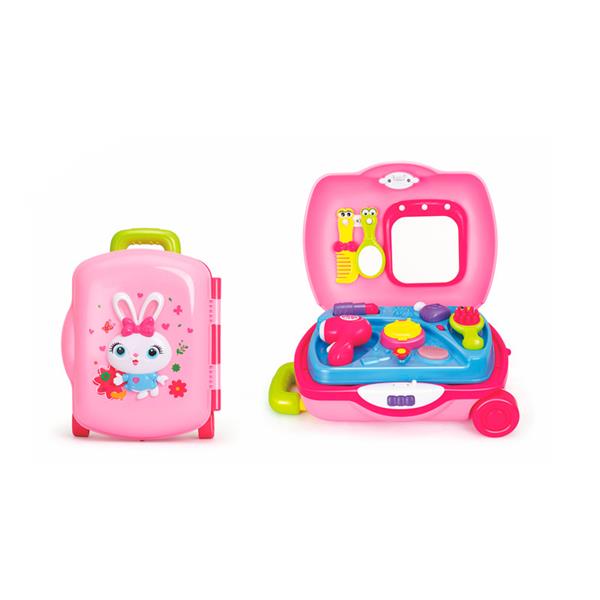Игровой набор Hola Toys Чемоданчик принцессы для игры в салон красоты пластик розовый, разноцветный AFK 3109
Игровой набор Hola Toys Чемоданчик принцессы для игры в салон красоты пластик розовый, разноцветный AFK 3109