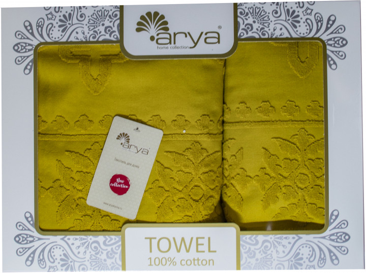 Набор полотенец для лица и тела Arya Boleyn 50*90 см + 70*140 см махровые жаккардовые банные в коробке желтый арт.TRK111000023347
Набор полотенец для лица и тела Arya Boleyn 50*90 см + 70*140 см махровые жаккардовые банные в коробке желтый арт.TRK111000023347