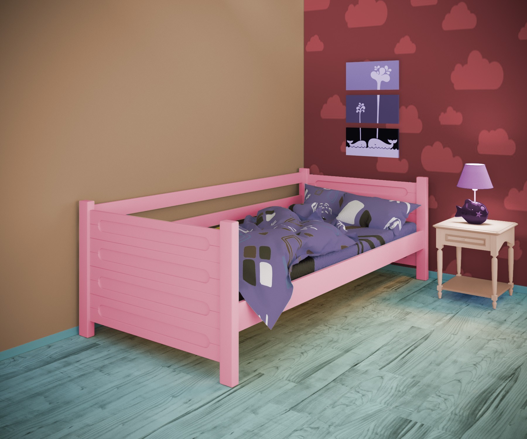 Кровать односпальная тахта RainbowDream Йокка 90х190 см розовый массив ольхи, без ящиков
Кровать односпальная тахта RainbowDream Йокка 90х190 см розовый массив ольхи, без ящиков