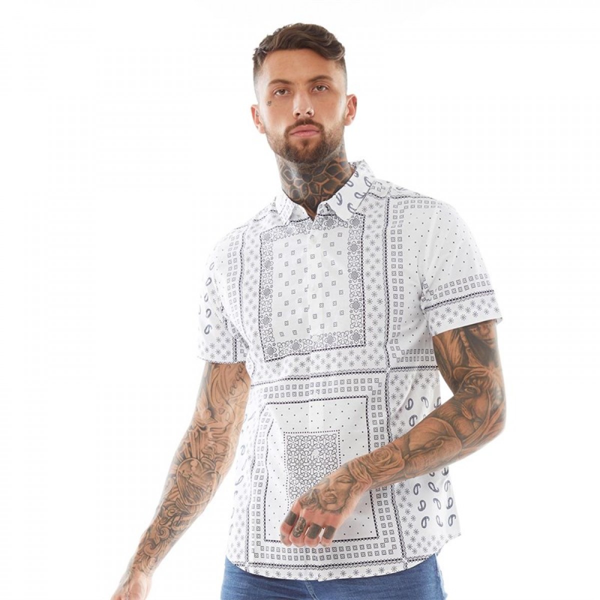 Рубашка Brave Soul Albedo Short Sleeve Shirt Optic White/Black Print White, S (42)
Рубашка Brave Soul Albedo Short Sleeve Shirt Optic White/Black Print White, S (42)