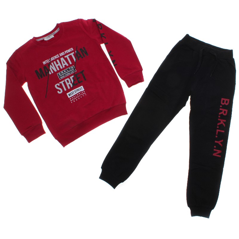 Футболка с длинным рукавом + Брюки для мальчика BREEZE 13697 116 см бордовый/черный
Футболка с длинным рукавом + Брюки для мальчика BREEZE 13697 116 см бордовый/черный