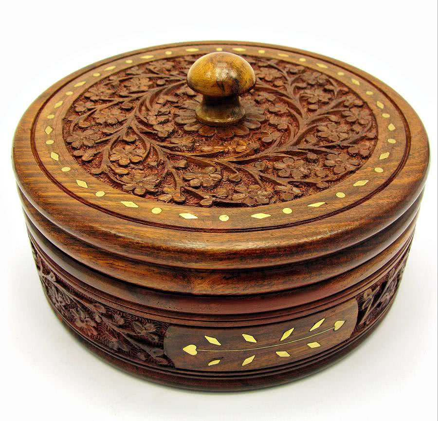 Шкатулка Круглая Розовое Дерево (D-17 См H-9 См) 18103
Шкатулка Круглая Розовое Дерево (D-17 См H-9 См) 18103