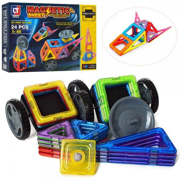 Магнитный конструктор на 24 детали игровой развивающий для детей Lov Toys (5004)
Магнитный конструктор на 24 детали игровой развивающий для детей Lov Toys (5004)