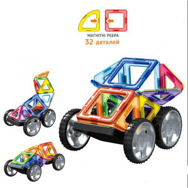 Магнитный конструктор Транспорт на 32 детали игровой развивающий детский Lov Toys (3001)
Магнитный конструктор Транспорт на 32 детали игровой развивающий детский Lov Toys (3001)