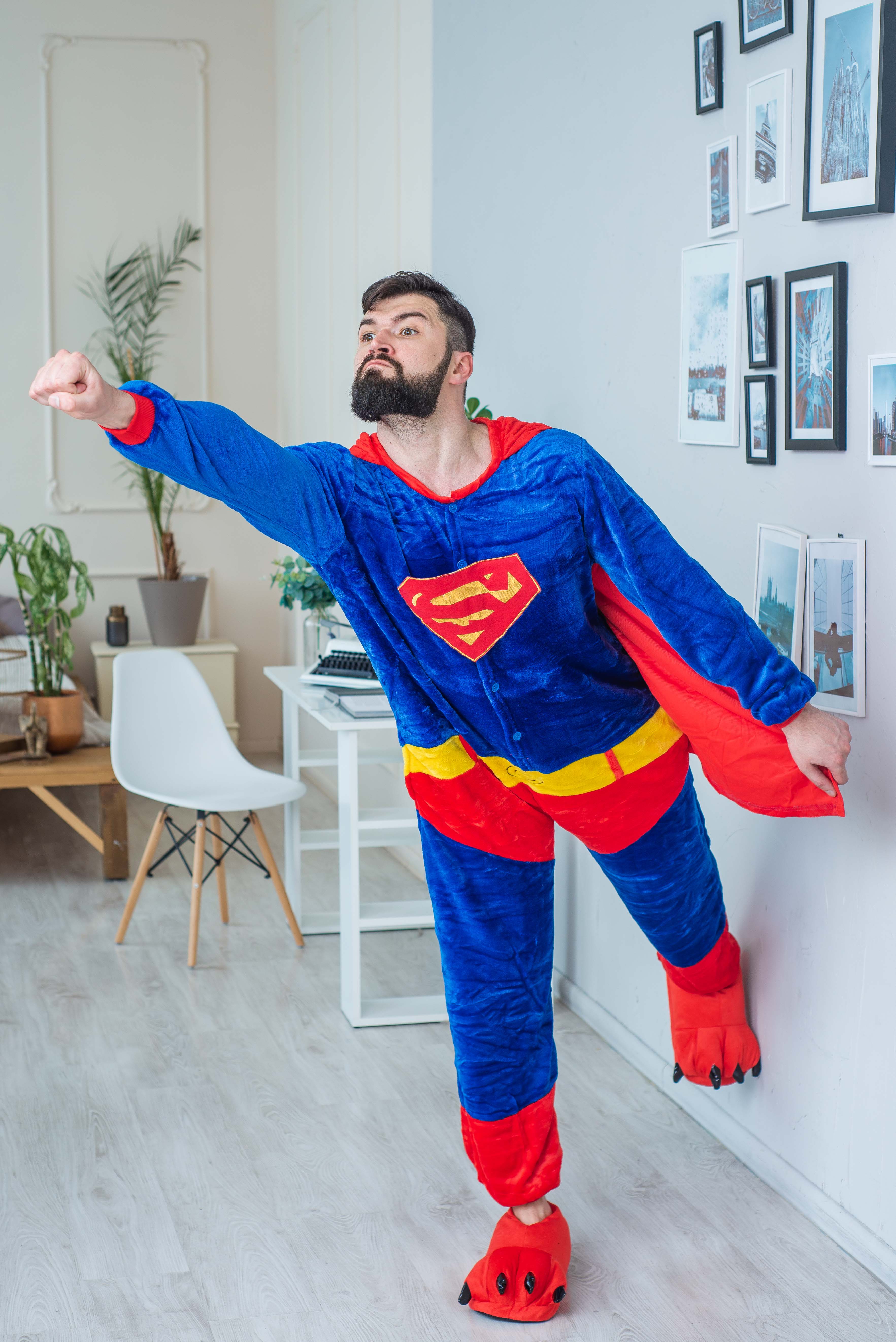 Пижама Кигуруми взрослая BearWear Супермен M 155 - 165 см Красно-синий (K1W1-0082-M)
Пижама Кигуруми взрослая BearWear Супермен M 155 - 165 см Красно-синий (K1W1-0082-M)