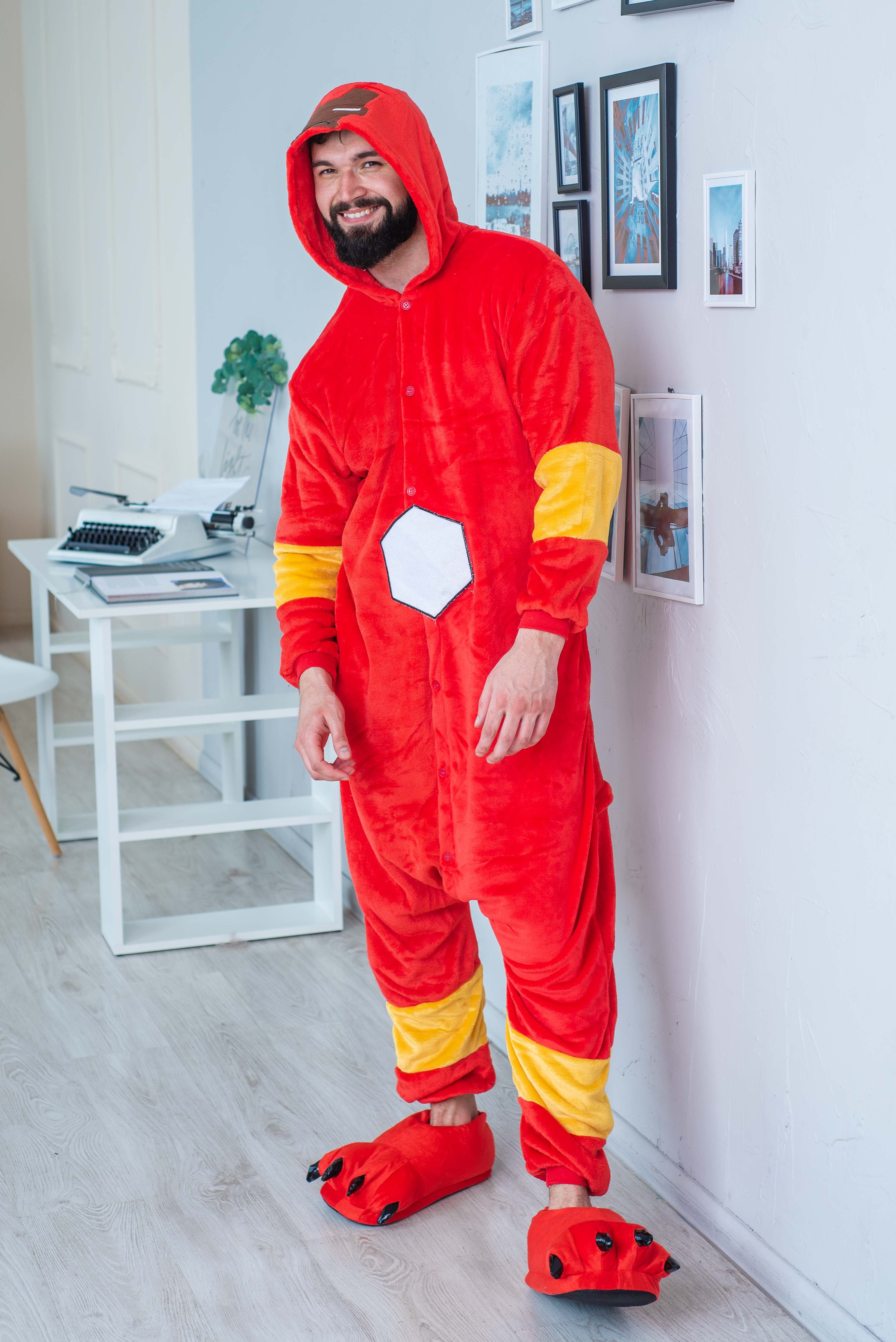 Пижама Кигуруми взрослая BearWear Железный человек M 155 - 165 см Красный (K1W1-0038-M)
Пижама Кигуруми взрослая BearWear Железный человек M 155 - 165 см Красный (K1W1-0038-M)