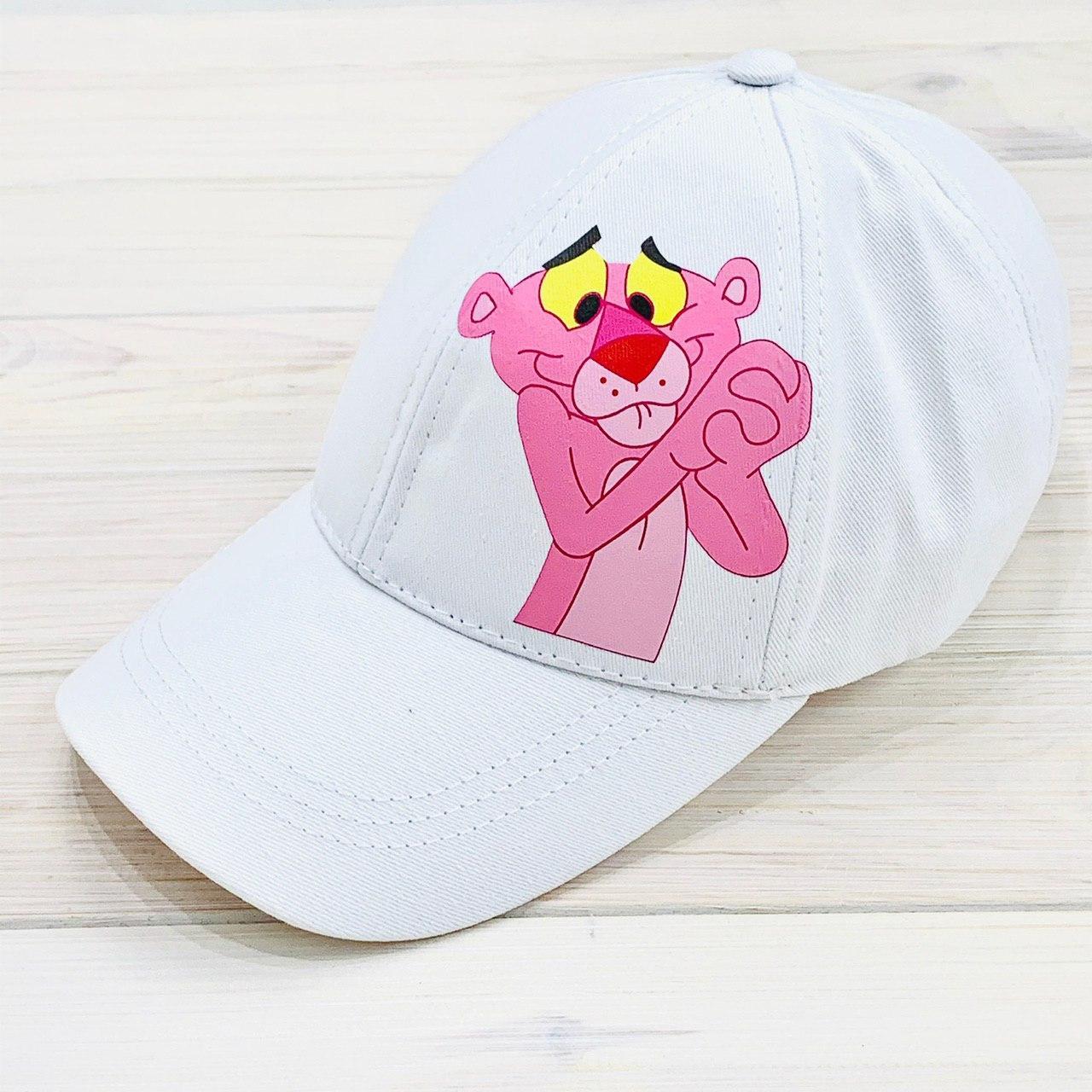 Женская Кепка с принтом Pink Panther розовая пантера белая 
Женская Кепка с принтом Pink Panther розовая пантера белая