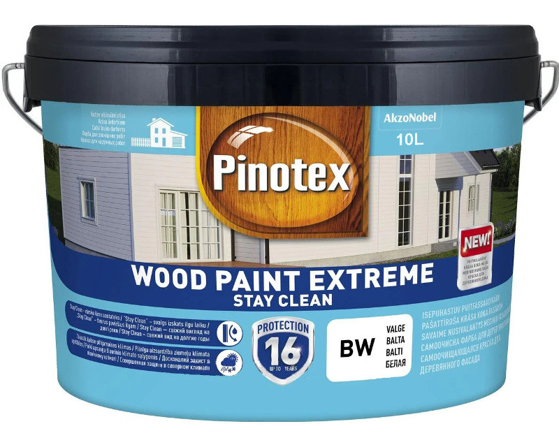 Краска антисептическая PINOTEX WOOD PAINT EXTREME для древесины белый (база ВW) 10л
Краска антисептическая PINOTEX WOOD PAINT EXTREME для древесины белый (база ВW) 10л