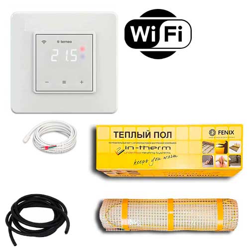 Теплый пол двухжильный нагревательный мат IN-Term 200 + программируемый WiFi терморегулятор Terneo SX 2.7 м.кв - 550Вт
Теплый пол двухжильный нагревательный мат IN-Term 200 + программируемый WiFi терморегулятор Terneo SX 2.7 м.кв - 550Вт