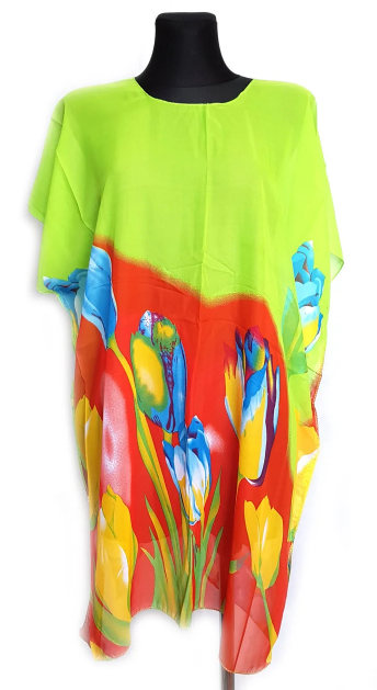 Пляжная шифоновая туника Fashion Альмерия One Size 95*83 см салатовый/алый 525 -14
Пляжная шифоновая туника Fashion Альмерия One Size 95*83 см салатовый/алый 525 -14