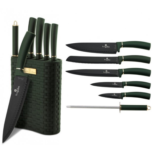 Набор ножей из нержавеющей стали 7 предметов с колодкой Emerald Collection Berlinger Haus
Набор ножей из нержавеющей стали 7 предметов с колодкой Emerald Collection Berlinger Haus