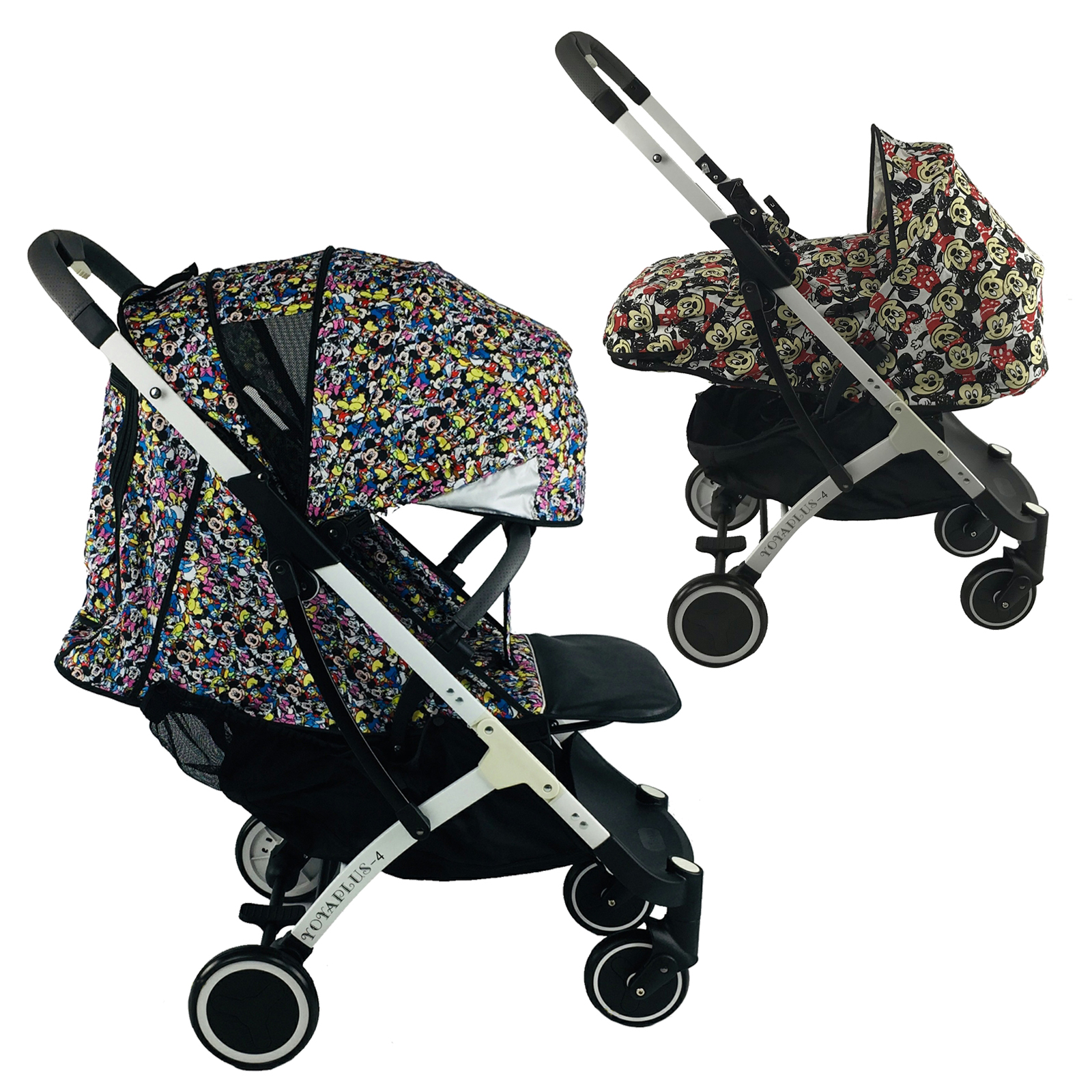 Коляска Yoya Plus-4-2021 2в1 на молнии с Сумкой для мамы серой Disney mix с люлькой дисней минни на белой раме
Коляска Yoya Plus-4-2021 2в1 на молнии с Сумкой для мамы серой Disney mix с люлькой дисней минни на белой раме