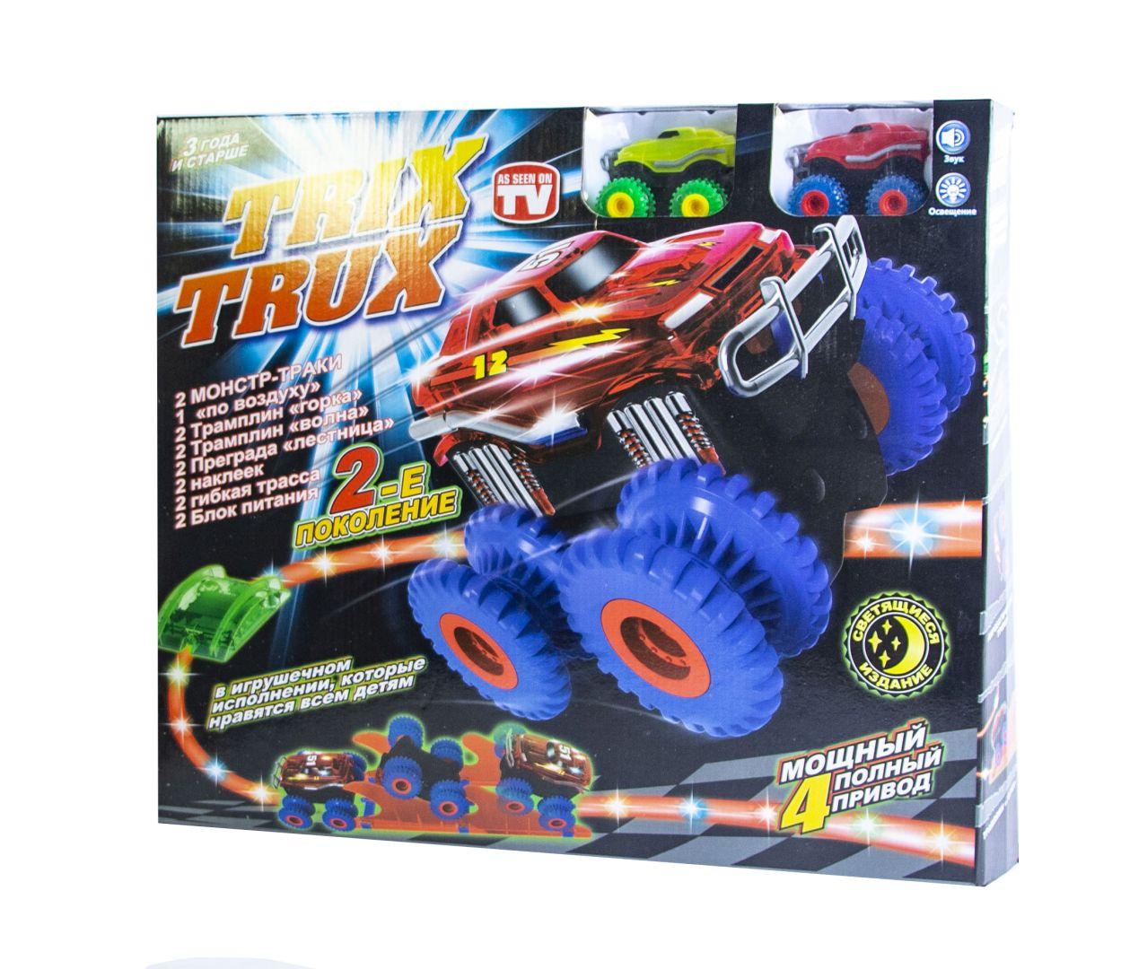 Игровой набор Гоночный трек Монстр TRIX TRUX LED YG14 Светящийся трек 2 машинки (SD 646610198)
Игровой набор Гоночный трек Монстр TRIX TRUX LED YG14 Светящийся трек 2 машинки (SD 646610198)