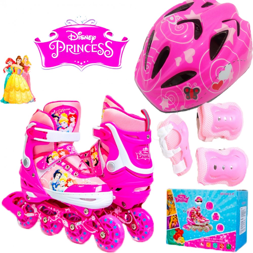 Ролики Комплект роликов Disney Princess7 34-38 Все колеса светятся Защита + Шлем с регулировкой
Ролики Комплект роликов Disney Princess7 34-38 Все колеса светятся Защита + Шлем с регулировкой