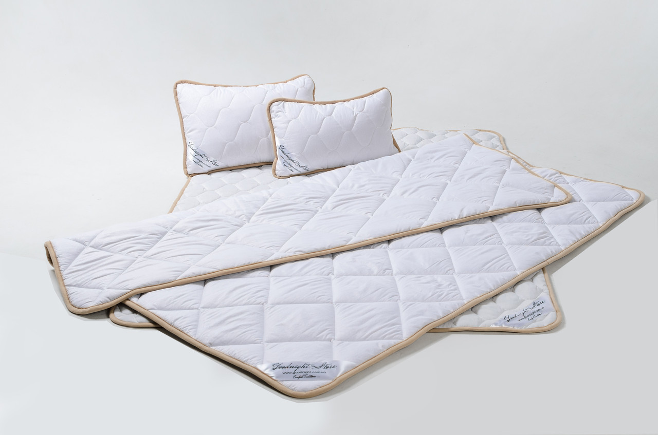 Спальный комплект двуспальный из овечьей шерсти мериносов Goodnight.Store антиаллергенный Standart белый
Спальный комплект двуспальный из овечьей шерсти мериносов Goodnight.Store антиаллергенный Standart белый