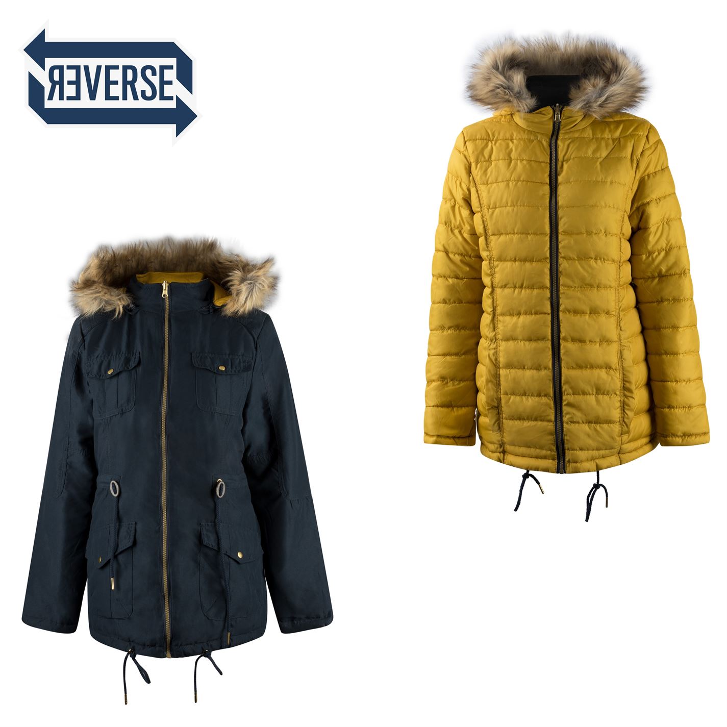 Двухсторонняя куртка Lee Cooper Faux Fur Hooded Reversible Jacket Ladies Тёмно-синий/Желтый L
Двухсторонняя куртка Lee Cooper Faux Fur Hooded Reversible Jacket Ladies Тёмно-синий/Желтый L