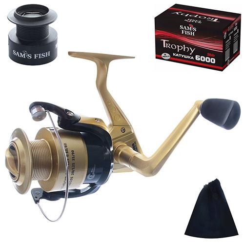 Рыболовная катушка Sams Fish Trophy 6000 3BB SF23804 передний фр., пластиковая шпуля с дополнительной шпулей
Рыболовная катушка Sams Fish Trophy 6000 3BB SF23804 передний фр., пластиковая шпуля с дополнительной шпулей