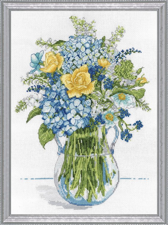 Набір для вишивання хрестиком "Blue & Yellow Floral//Голубі та жовті квіти" Design Works dw2866
Набір для вишивання хрестиком "Blue & Yellow Floral//Голубі та жовті квіти" Design Works dw2866