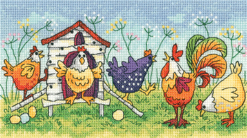 Набір для вишивання хрестиком "Щасливі курочки//Happy Hens" Heritage Crafts H1297
Набір для вишивання хрестиком "Щасливі курочки//Happy Hens" Heritage Crafts H1297