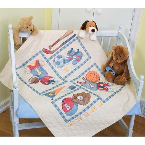 Набір для вишивання хрестиком "Дитячий спорт//Little Sports Quilt" DIMENSIONS 73255
Набір для вишивання хрестиком "Дитячий спорт//Little Sports Quilt" DIMENSIONS 73255