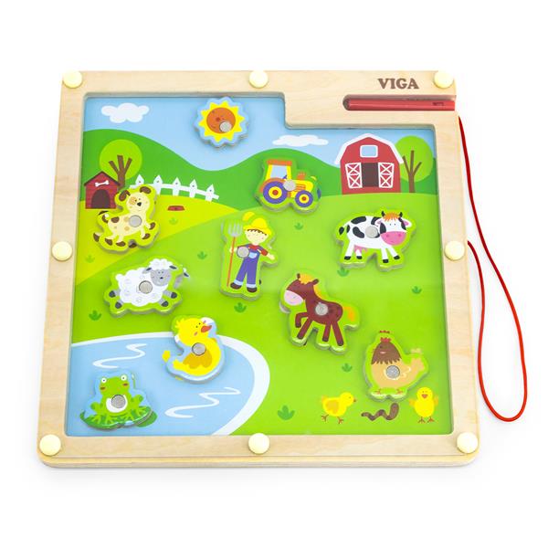 Игра настольная магнитная Viga Toys Ферма дерево зеленый, разноцветный AFK 50193
Игра настольная магнитная Viga Toys Ферма дерево зеленый, разноцветный AFK 50193