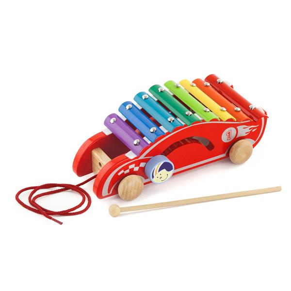 Игрушка-каталка Viga Toys Машинка 2 в 1 каталка-ксилофон дерево/металл красный, разноцветный AFK 50341
Игрушка-каталка Viga Toys Машинка 2 в 1 каталка-ксилофон дерево/металл красный, разноцветный AFK 50341