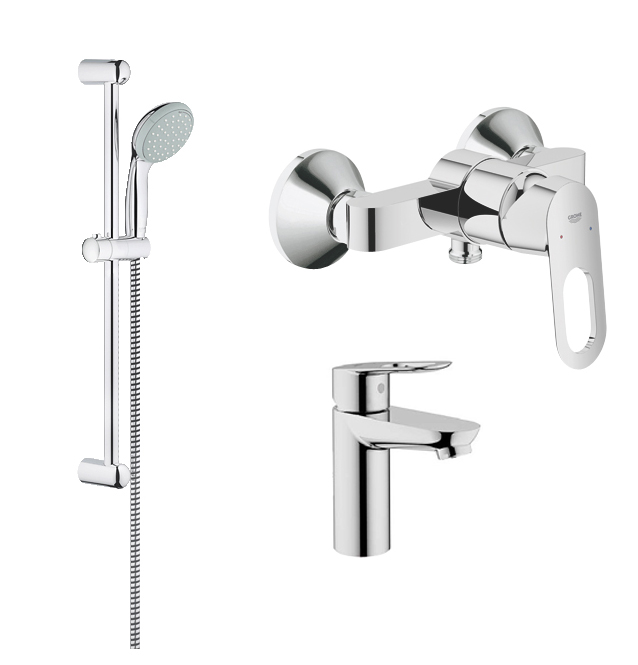 Набор смесителей Grohe BauLoop для душа (123220S)
Набор смесителей Grohe BauLoop для душа (123220S)