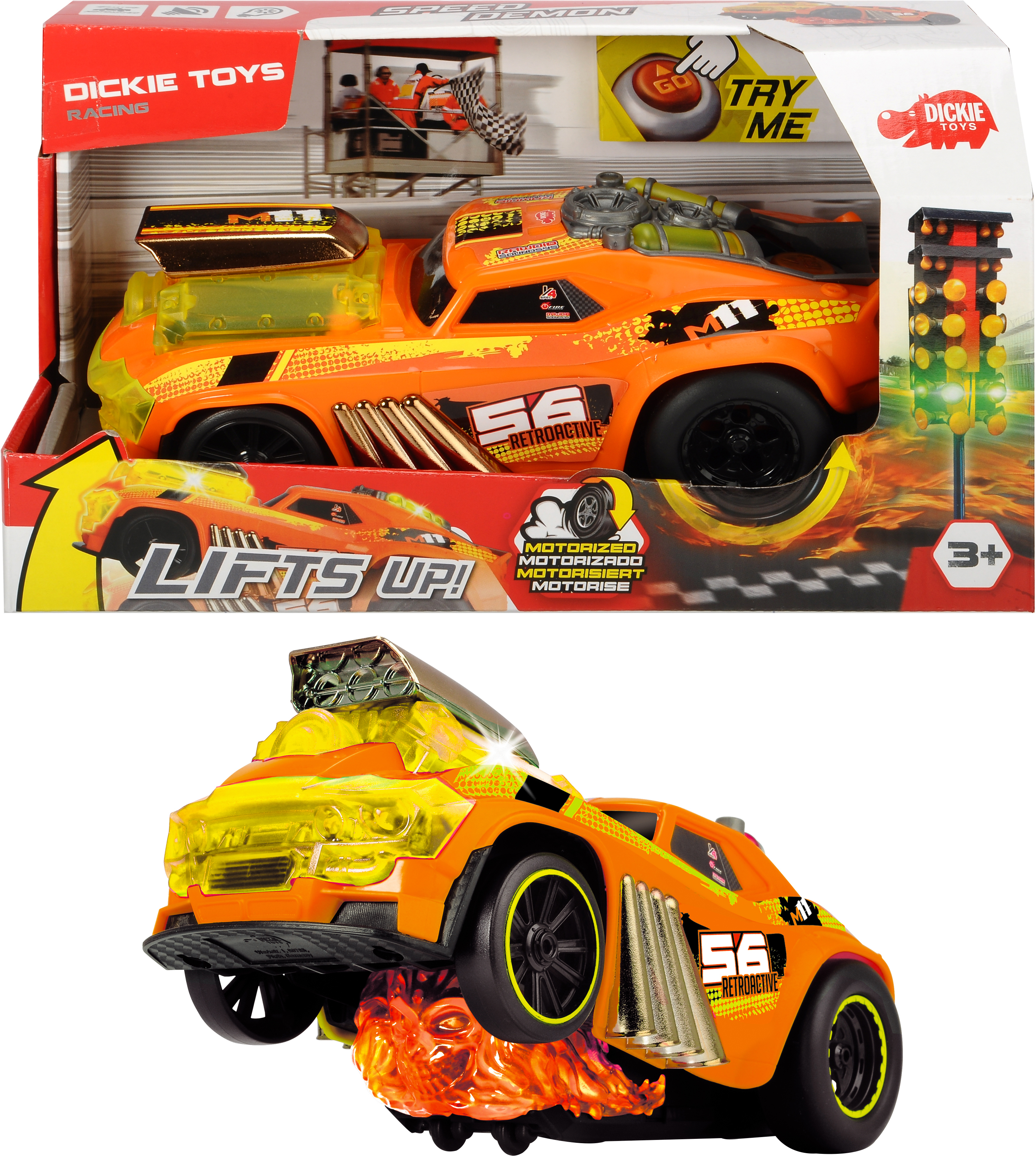 Скоростной автомобиль Dickie Toys Демоническая скорость с функцией езды на задних колесах 24 см (3764008)
Скоростной автомобиль Dickie Toys Демоническая скорость с функцией езды на задних колесах 24 см (3764008)