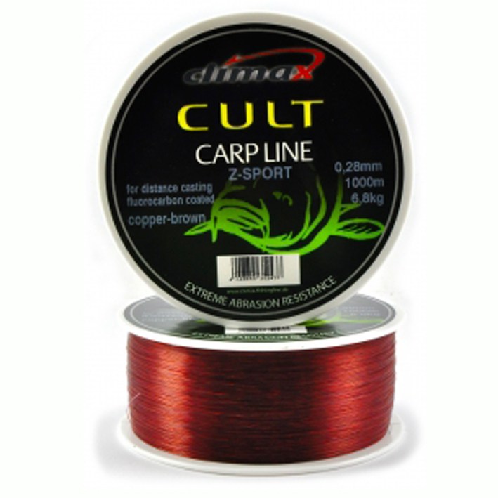 Лісочка Climax CULT CARP LINE Z SPORT cooper brown 5 8kg 1200 м 0 25 мм