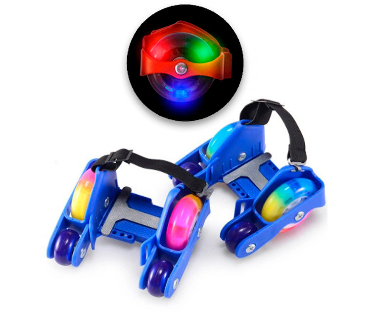Ролики которые одеваются на кроссовки "Flashing roller четырехколесные" (blue) ролики для обуви (1007791-Blue-1)
Ролики которые одеваются на кроссовки "Flashing roller четырехколесные" (blue) ролики для обуви (1007791-Blue-1)