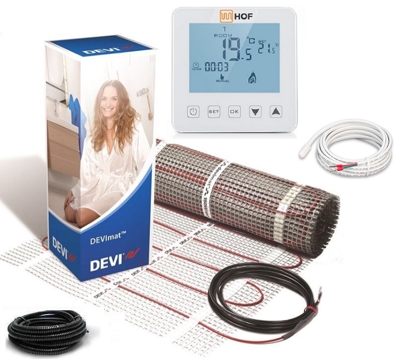 Теплый пол DEVI двухжильный мат DTIR-150 1.5 м2 c программируемым сенсорным терморегулятором Hof sen в комплекте
Теплый пол DEVI двухжильный мат DTIR-150 1.5 м2 c программируемым сенсорным терморегулятором Hof sen в комплекте