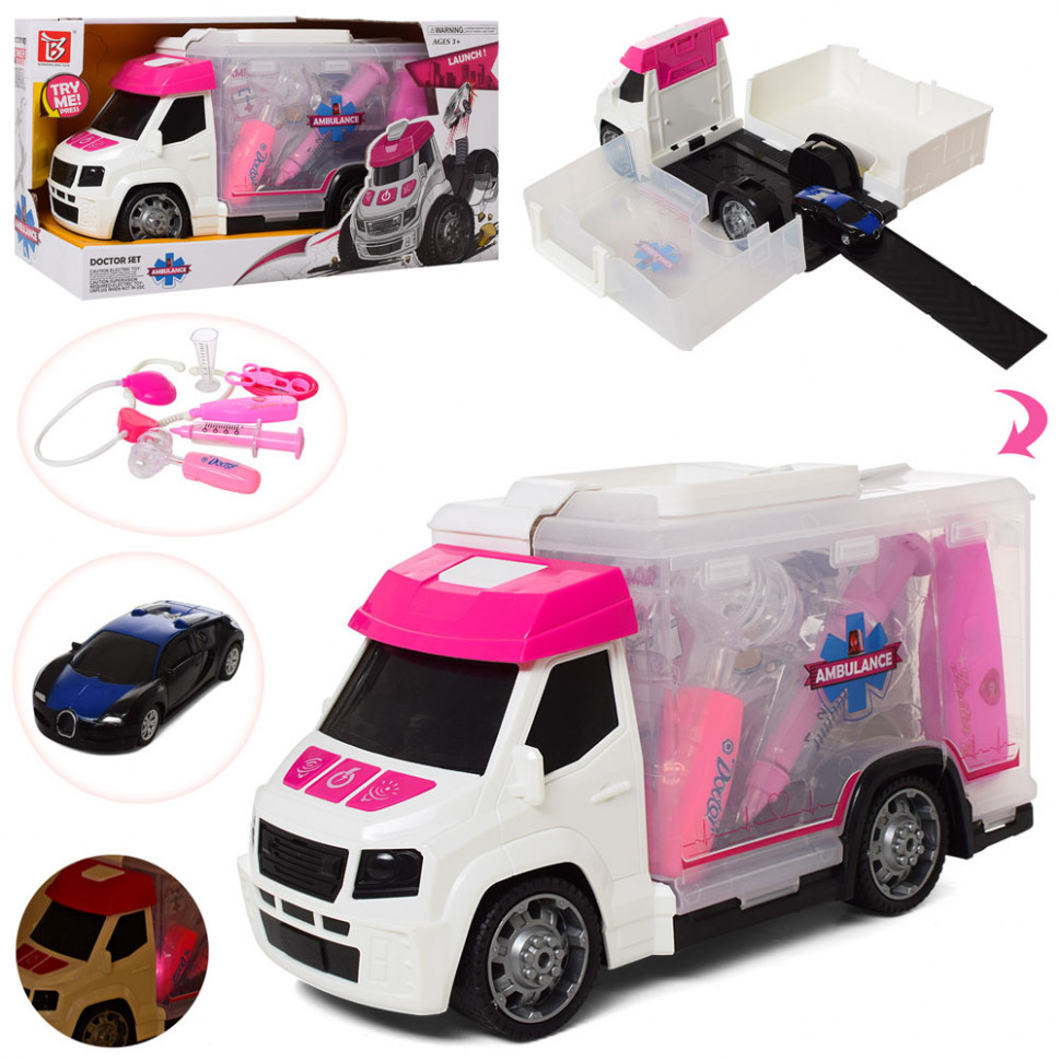 Детская машинка BOSHENGLONG TOYS с медицинскими инструментами и машинкой на батарейках (RT289-3)
Детская машинка BOSHENGLONG TOYS с медицинскими инструментами и машинкой на батарейках (RT289-3)