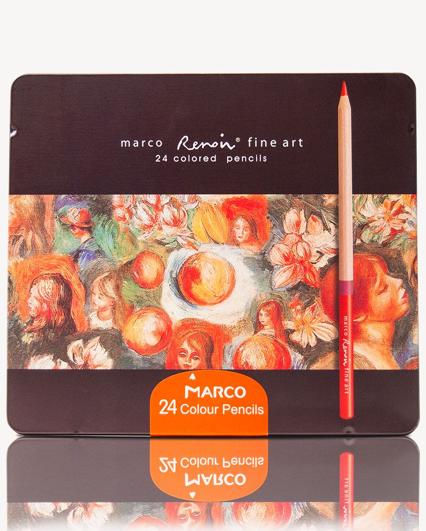 Набор цветных карандашей Marco Renoir FineArt-24TN в металлическом пенале 24 цвета
Набор цветных карандашей Marco Renoir FineArt-24TN в металлическом пенале 24 цвета