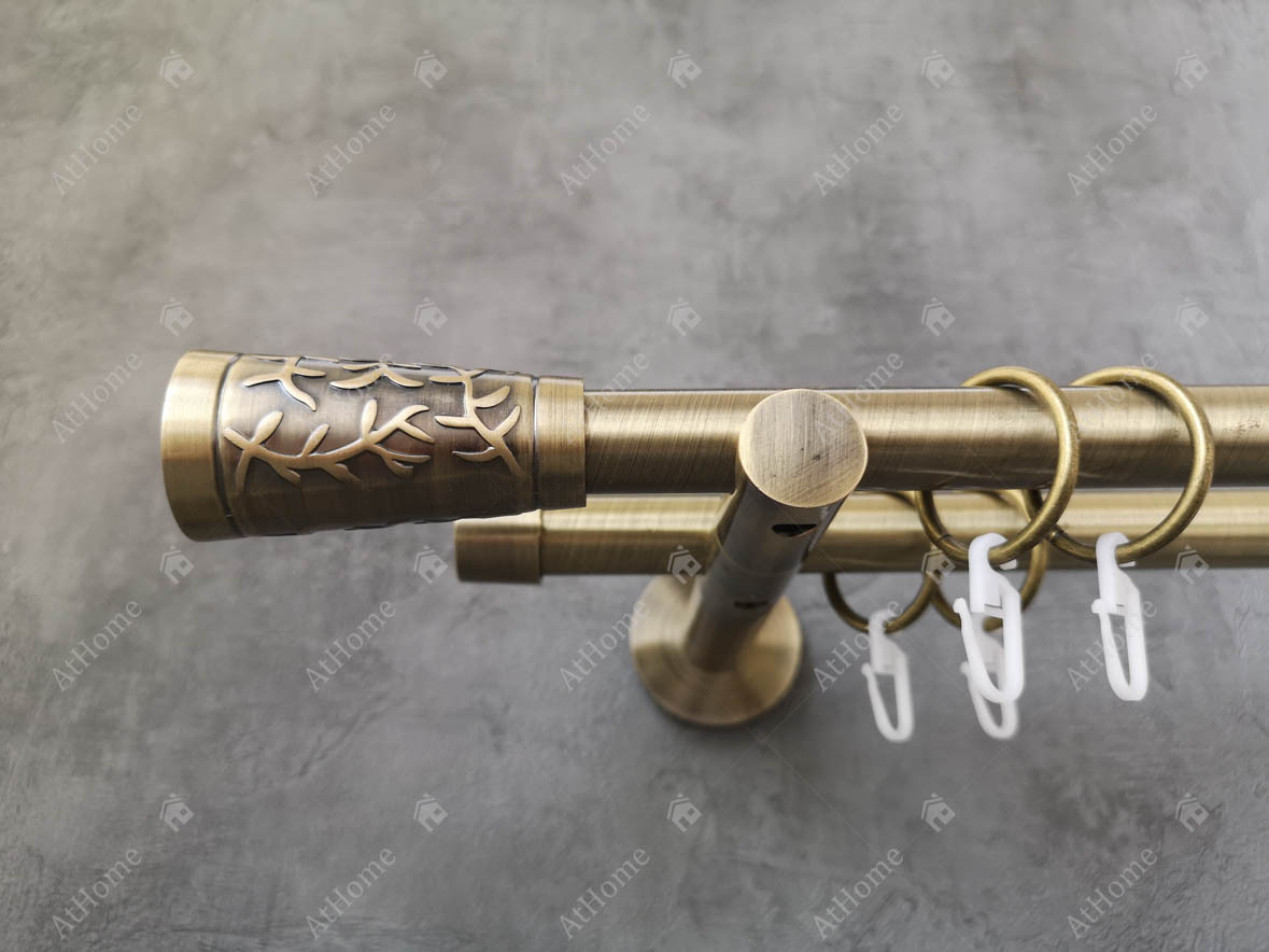 Карниз Quadrum Севилья 300 см двойной универсальный Антик 19/19 мм гладкая (кольца с крючками)
Карниз Quadrum Севилья 300 см двойной универсальный Антик 19/19 мм гладкая (кольца с крючками)